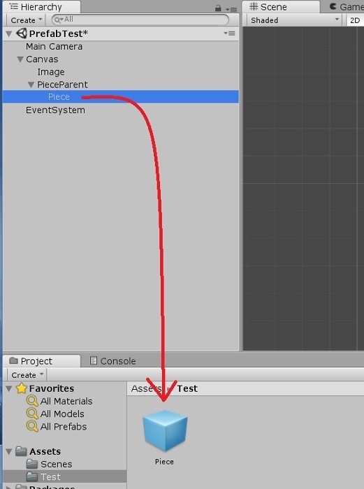 Unity ピースをprefabから生成する 超初心者 一から始めるアプリ開発